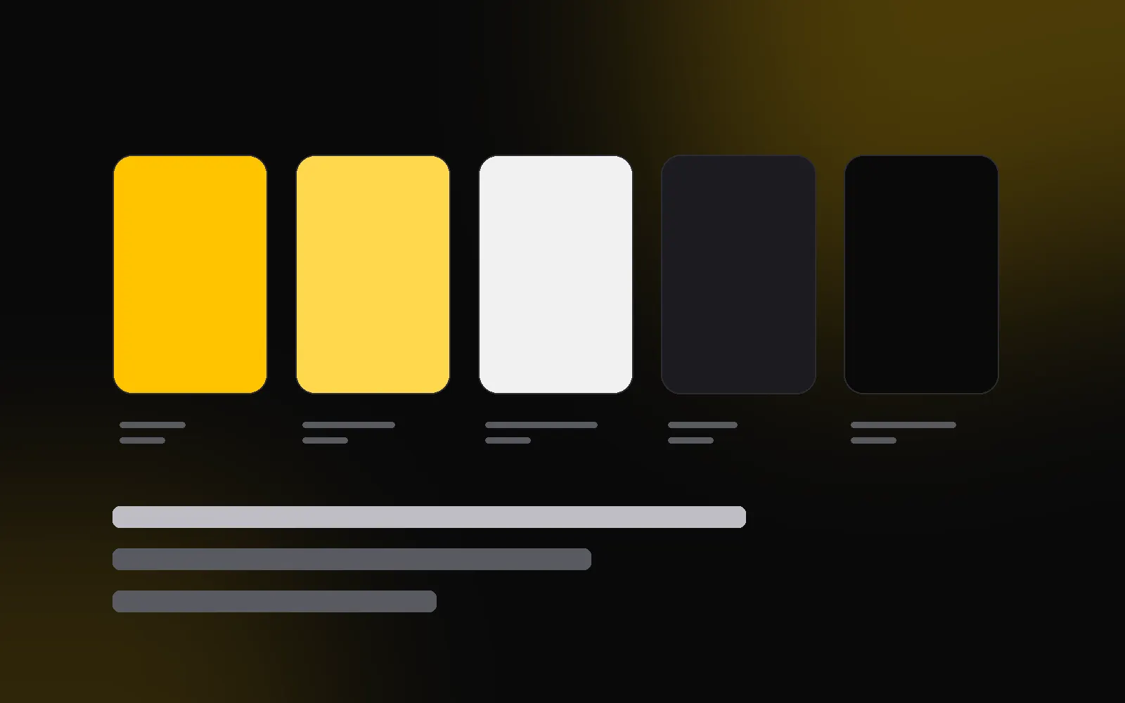 Tokens de cor e tipografia do design system